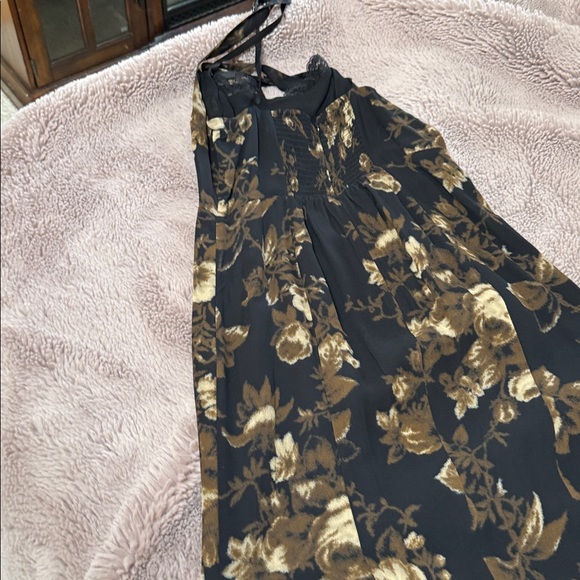 Reformation Black and Brown Floral Dress size 6 - Picture 6 of 8